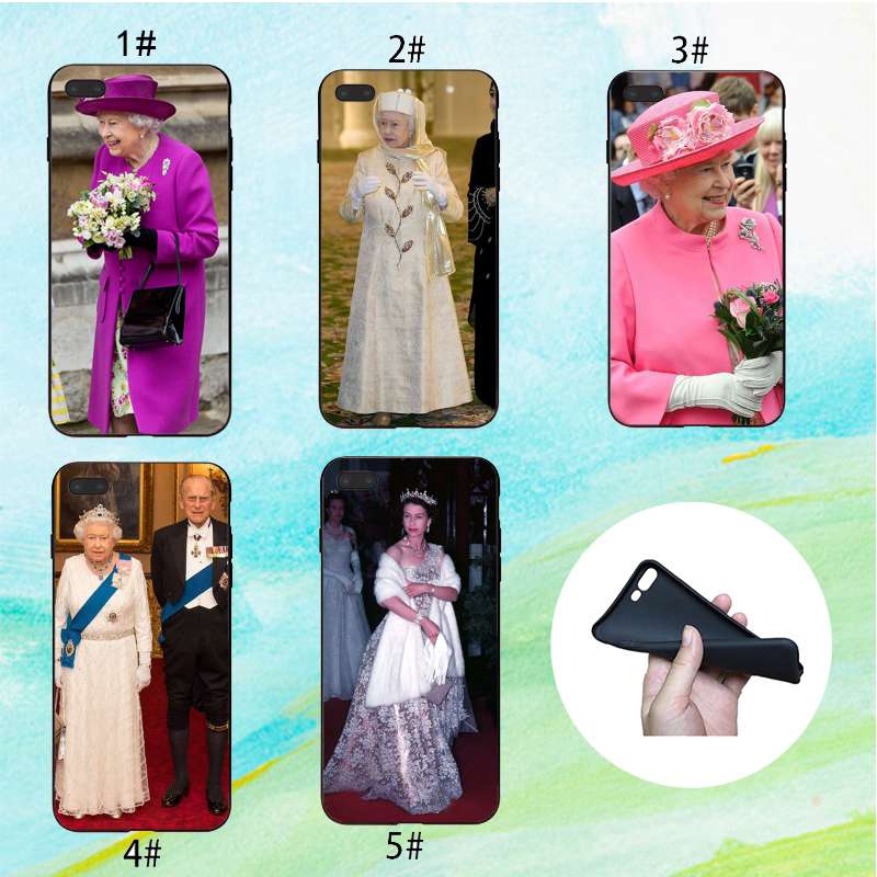 Ốp Lưng In Hình Nữ Hoàng Elizabeth Ii Cho Iphone 5 6 6s 7 8 Plus Xs Max Xr