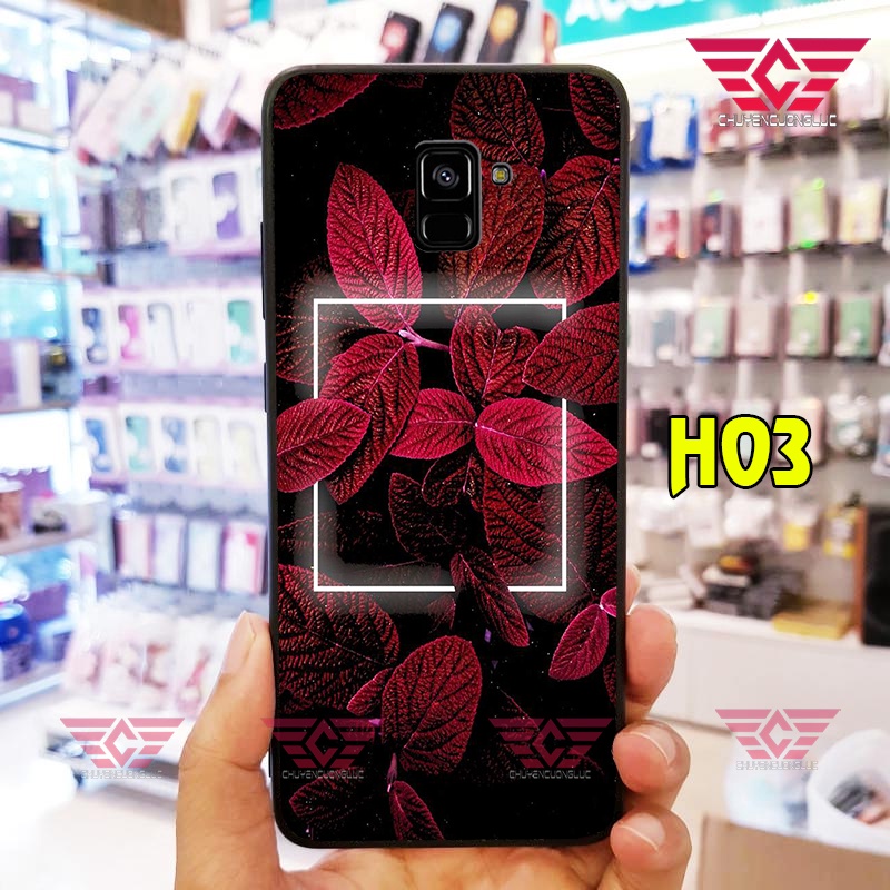 Ốp lưng samung J6, J6 PLUS, J8,A6, A6 PLUS, A8, A8 PLUS hoa lá 2022 cực đẹp
