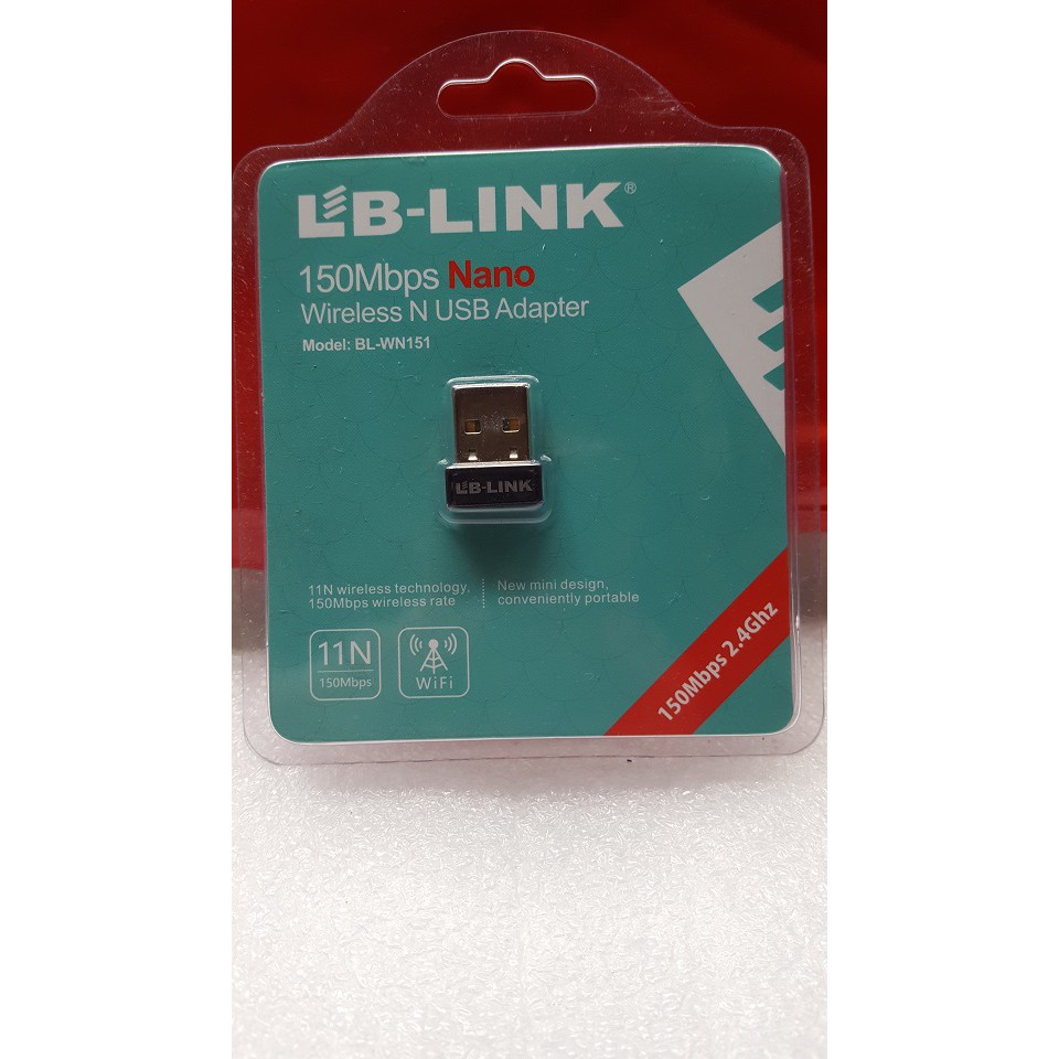 Usb thu wifi LB-LINK BL-WN151 Nano (Đen) nhỏ gọn | thiết bị bắt sóng wifi nhỏ gọn | BigBuy360 - bigbuy360.vn