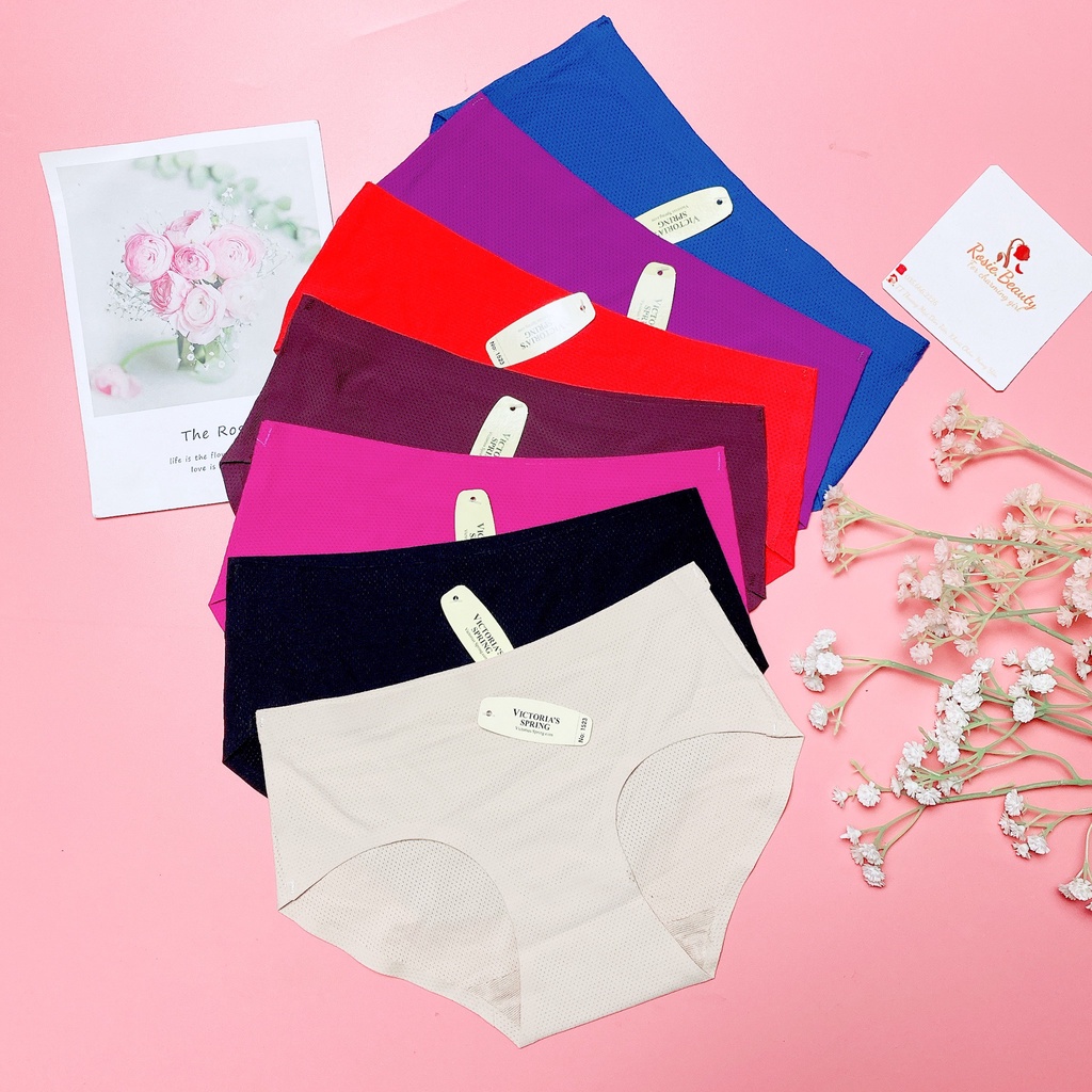 Quần lót su đúc thông hơi, quần lót ko viền thông hơi mát lạnh mùa hè Q/S006