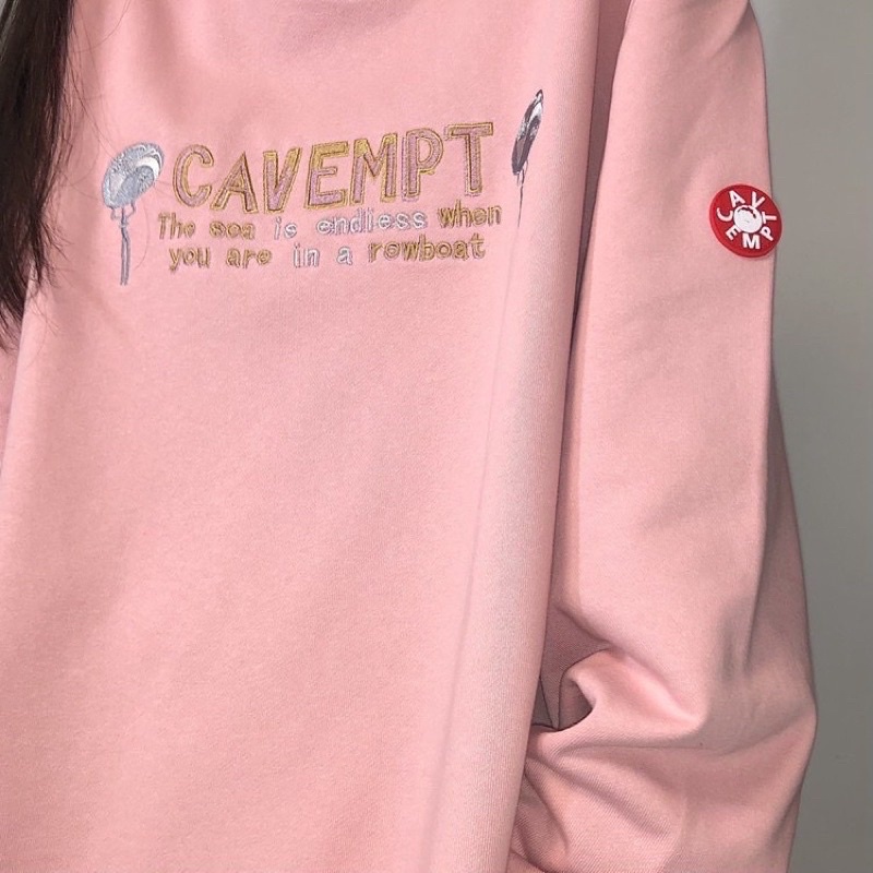 [SẴN] Set Bộ Áo Sweater Kèm Quần Bom Siêu Hot❤️ Áo Nỉ Ngoại Tay Phồng Thêu CAVEMPT From Rộng Ulzzang Unisex