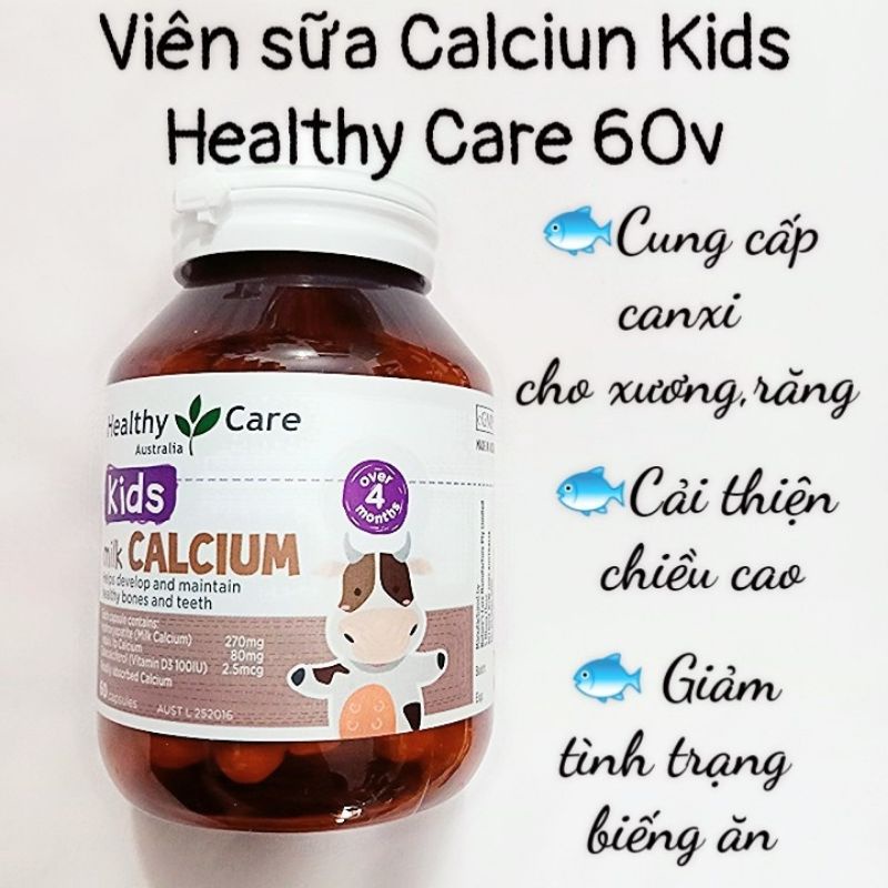 HEALTHY CARE bổ sung DHA và Canxi - Cặp đôi hoàn hảo cho bé - Xuất xứ Úc