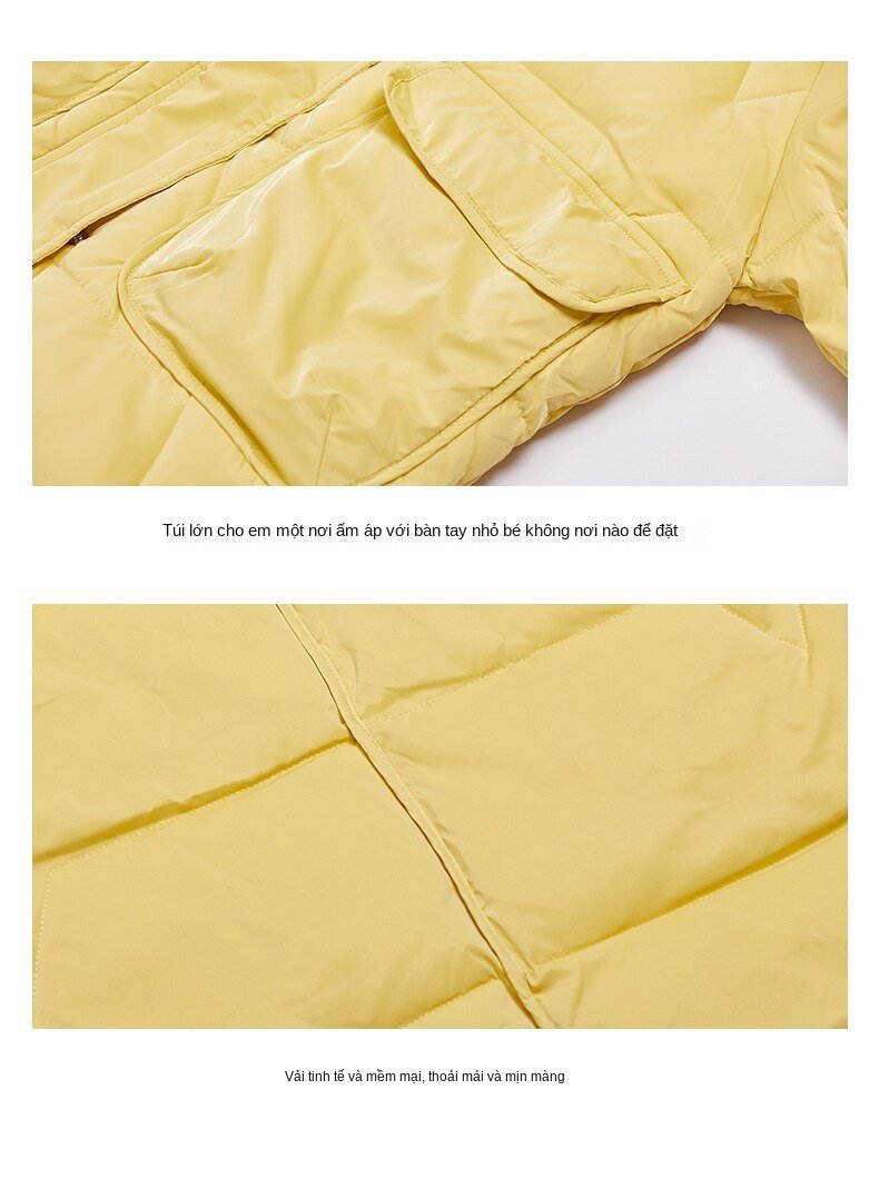 Korean Version Children Clothing Children Coat Girls Long Winter Children Coat Thick