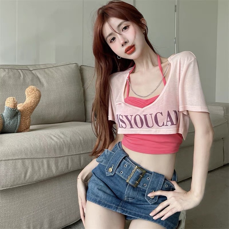 ÁO CẶP PHỐI DÂY IN CHỮ XINH ĐẸP CN1