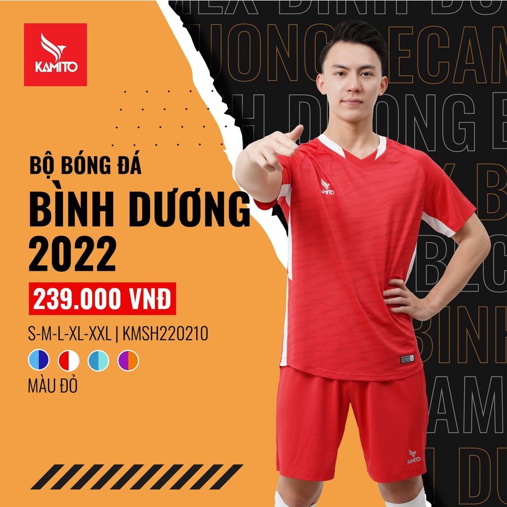 BỘ QUẦN ÁO BÓNG ĐÁ BECAMEX BÌNH DƯƠNG 2022