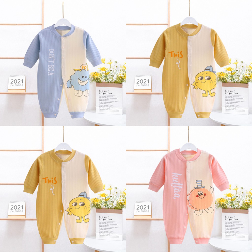 Body dài tay liền thân, bodysuit dài tay cotton Tre cho bé trai và bé gái sơ sinh từ 3-16kg, hàng đẹp xuất Hàn BD29