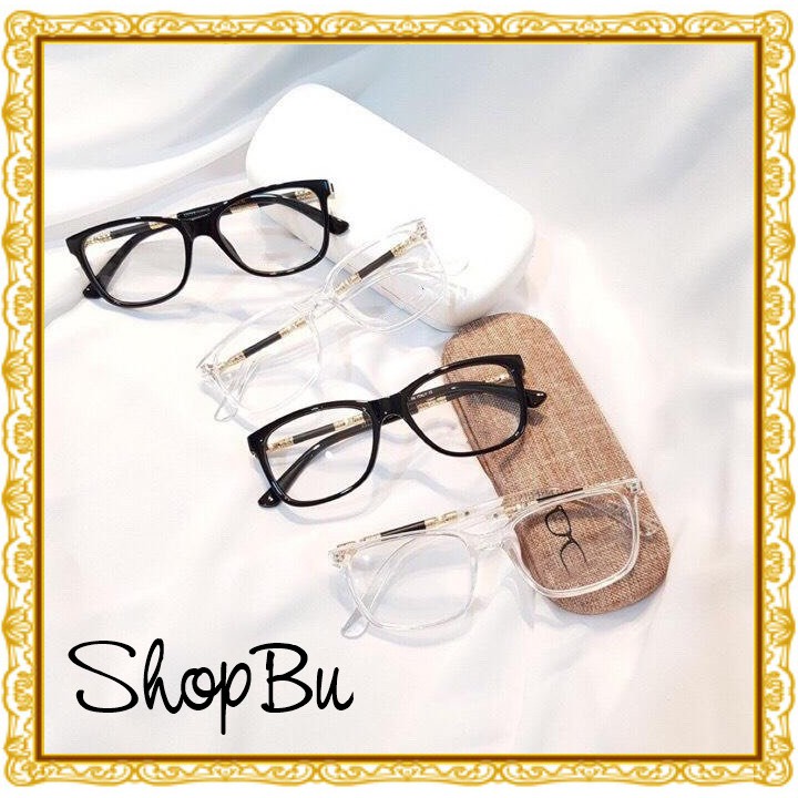 KÍNH GIẢ CẬN UNISEX THỜI TRANG NAM NỮ 0 ĐỘ - B11