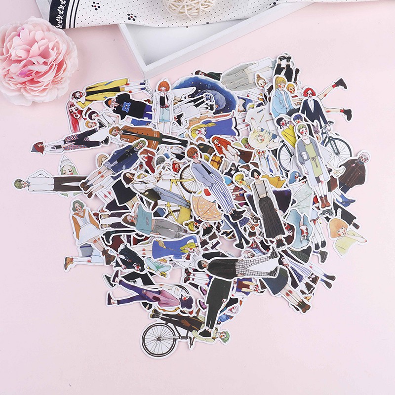 Gói 280 Miếng Dán Trang Trí Sổ Tay DIY Xinh Xắn