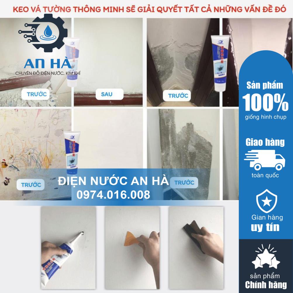 Keo Vá Vết Nứt Tường Nhà Cao Cấp Chống Nước Chống Mốc-Keo vá trám tường, phục hồi vết nứt, mốc, bẩn, làm mới