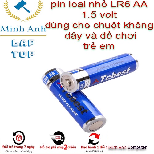 Pin tiểu LR6 AA và LR03 AA 1.5 volt dùng cho phụ kiện máy tính và đồ chơi trẻ em