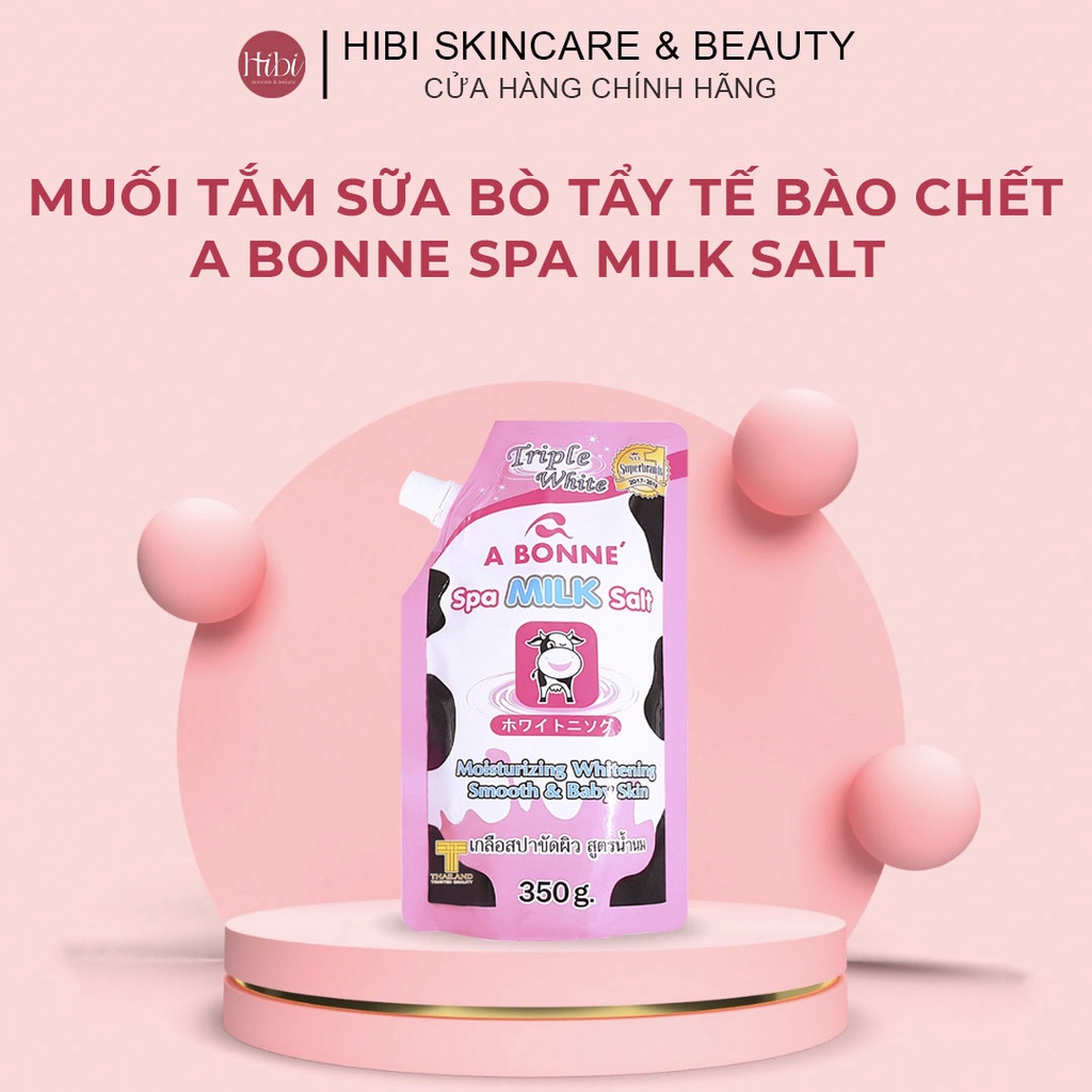Muối Tắm Sữa Bò Tẩy Tế Bào Chết A Bonne Spa Milk Salt Thái Lan 350gr