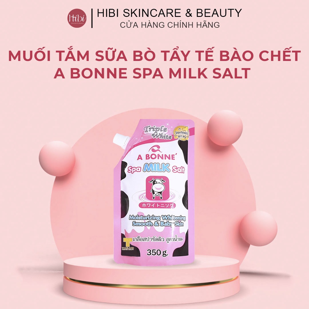 (CHÍNH HÃNG) Muối Tắm Sữa Bò Tẩy Tế Bào Chết A Bonne Spa Milk Salt Thái Lan 350gr | BigBuy360 - bigbuy360.vn