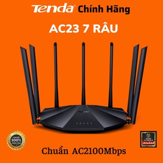 Bộ Phát Wifi Xuyên Tường Tenda AC23 7 Râu Chuẩn AC 2100Mbps Siêu Mạnh, Tenda AC5 Chuẩn AC1200Mbps- Hàng Chính Hãng