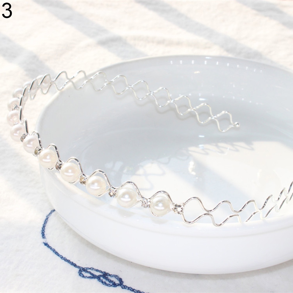 Băng Đô Đính Đá Ngọc Trai Giả Thời Trang