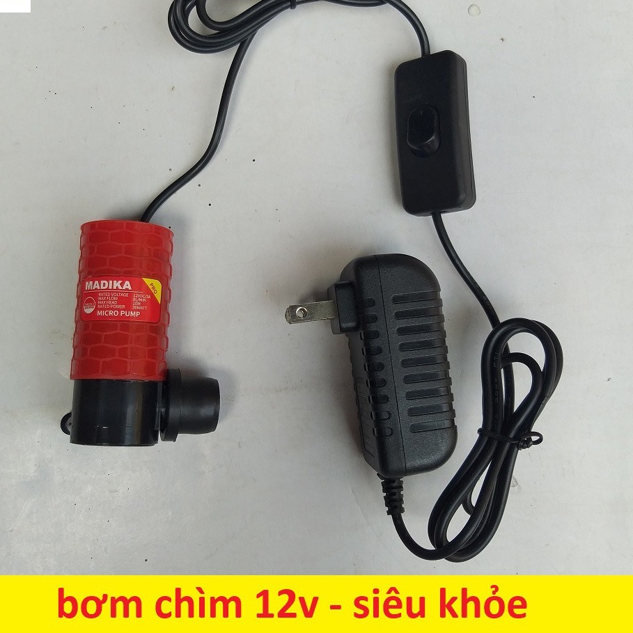 Bơm chìm mini 12v - 30w