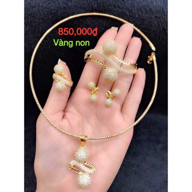 BỘ TRANG SỨC đồng non quả chery