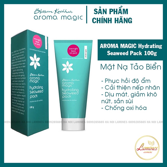 [Quà Tặng] Mặt Nạ Tảo Biển | Aroma Magic Hydrating Seaweed Pack 100gm - Tặng Cọ Quét