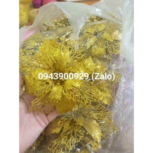 Hoa trạng nguyên kim tuyến trang trí giỏ quà Combo 10 Chùm sung (hoặc 10 Hoa kép bé hoặc 10 Hoa kép to Hoặc Hoa Trạng