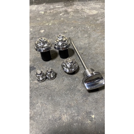 Bộ inox K3 gắn xe máy