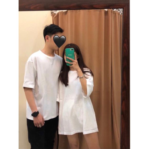 ÁO THUN COUPLE UNISEX SMILING BASIC - ÁO THUN TRƠN - TEE BASIC . '