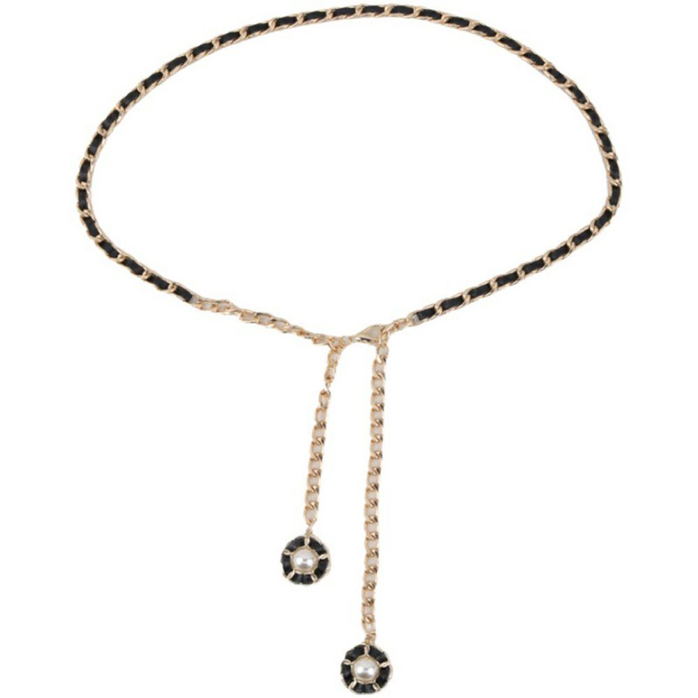 Thắt lưng da pu phối tua rua họa tiết hoa phong cách gothic thời trang cho nữ