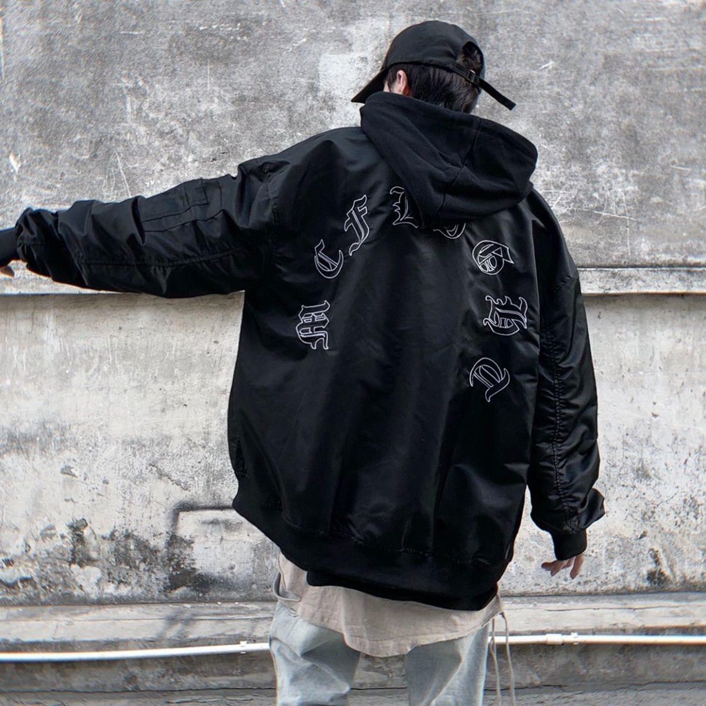 Áo Khoác Bóng Chày Thêu Họa Tiết Phong Cách Âu Mỹ Thời Trang Xuân Thu Cá Tính Cho Nam