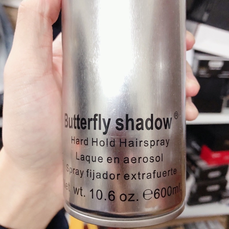 Gôm xịt tóc Butterfly shadow chai lớn 600ml chính hãng hàng loại 1