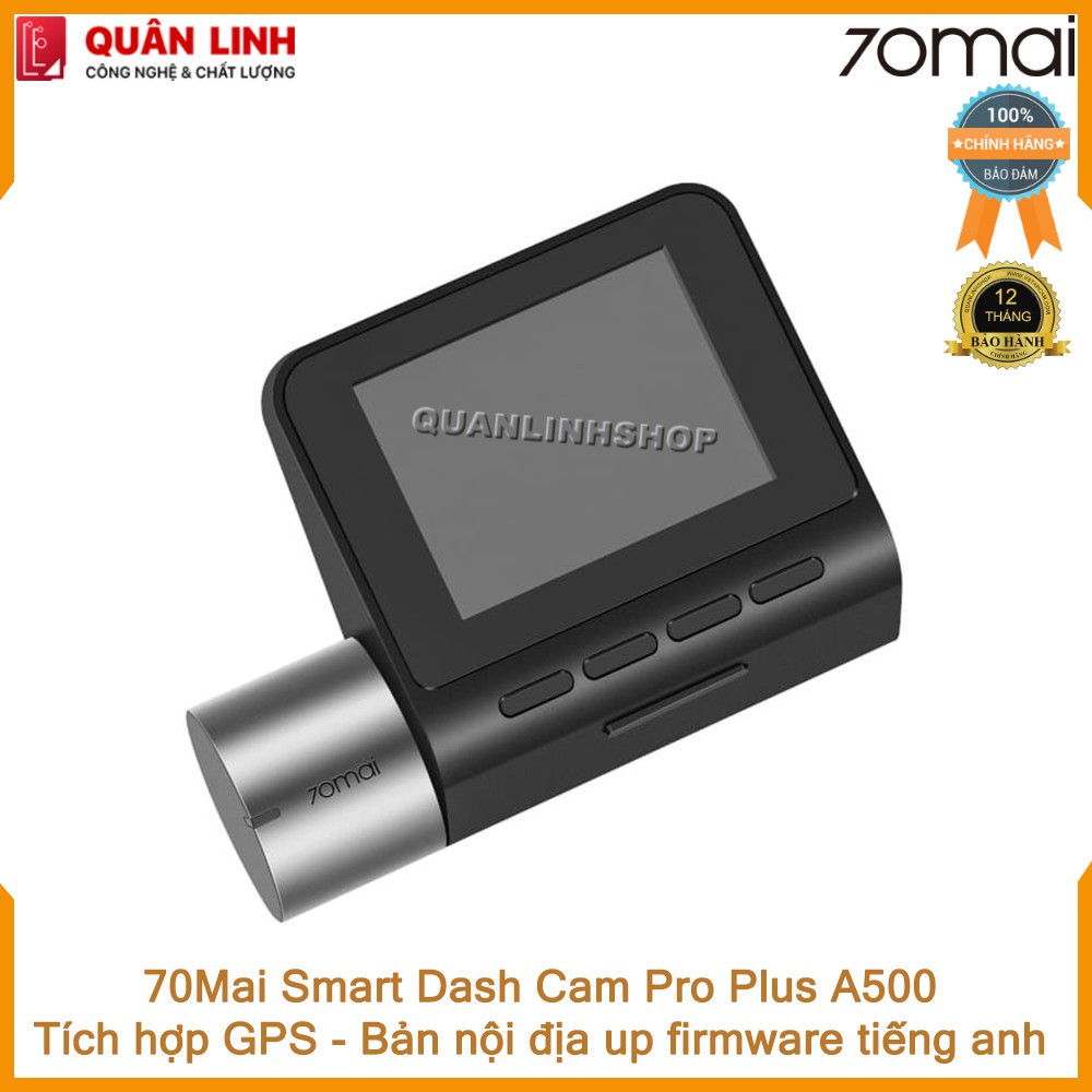 Camera hành trình 70mai A500 Dash Cam Pro Plus tích hợp sẵn GPS - Bảo hành 12 tháng | BigBuy360 - bigbuy360.vn