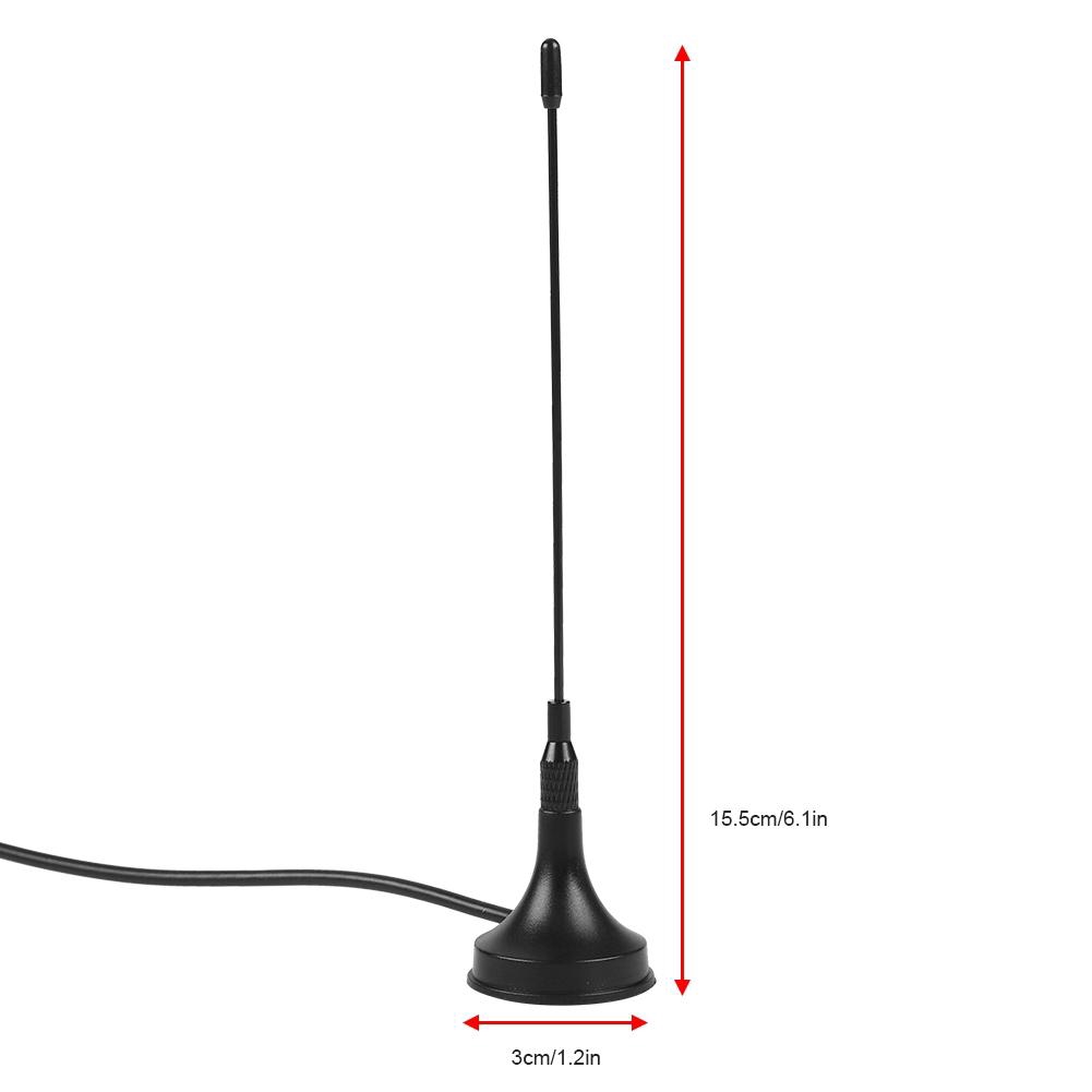 Anten kỹ thuật số DVB-T HDTV băng tần 70MHz kích thước 15.5x3cm nặng 31g có dây dài 149cm