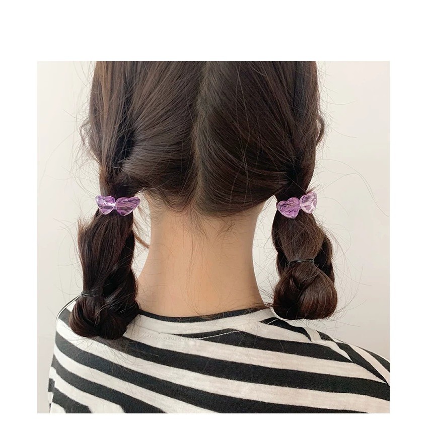 Dây cột tóc thun đính hạt xinh xắn ulzzang