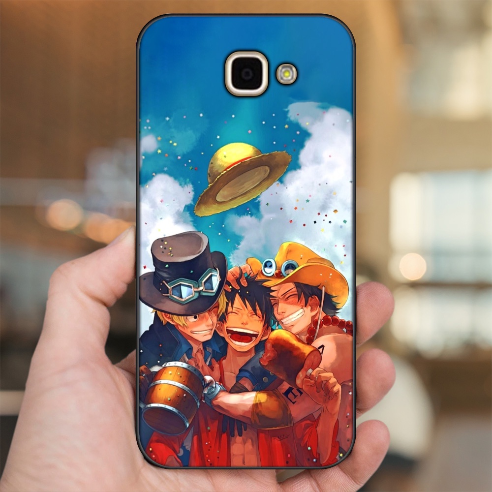Ốp lưng Samsung A9 Pro viền đen in hình Ace One Piece
