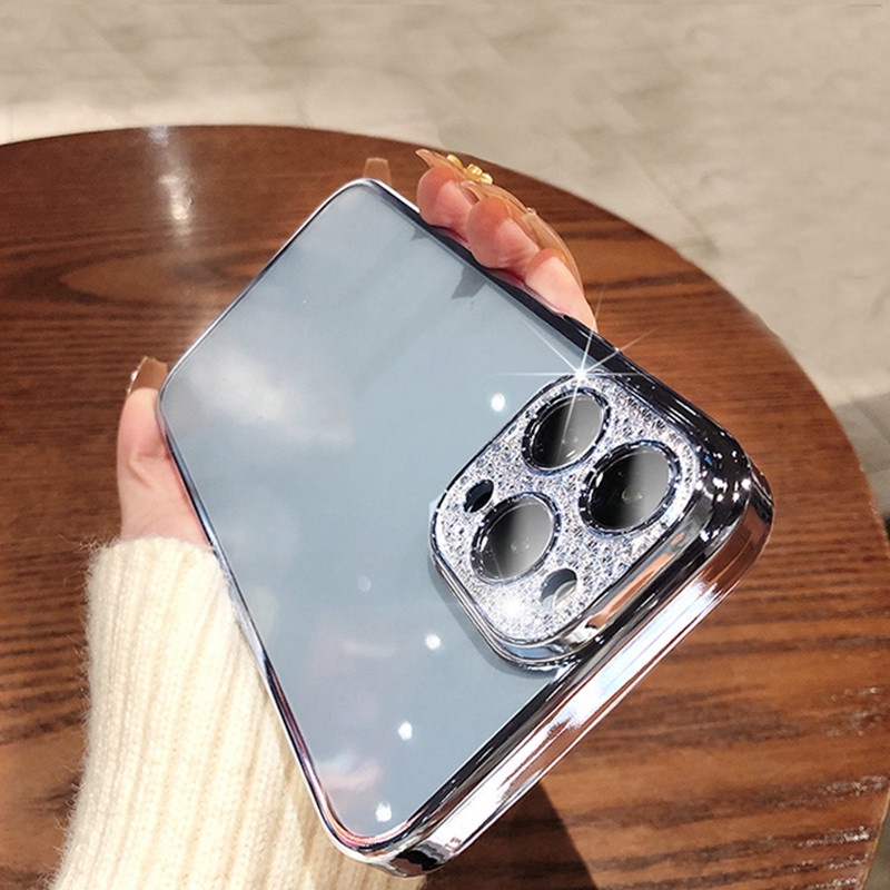 Ốp Điện Thoại Mạ Bảo Vệ Ống Kính Máy Ảnh Cho iphone 11 13 12 promax 11promax 12pro 13pro 13promax