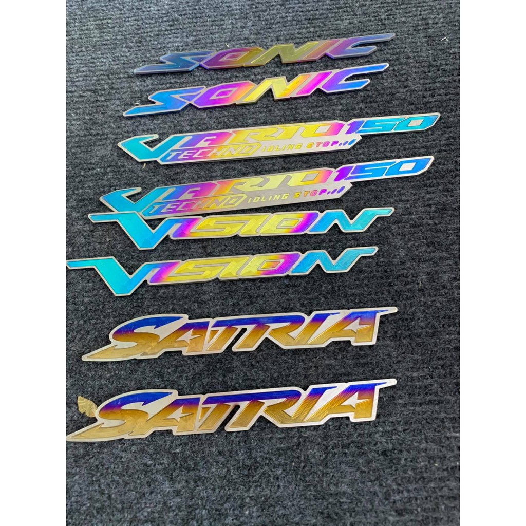 Miếng dán logo Titan  thay thế Team Xe wave dream sirius exciter winer sonic vairo satria
