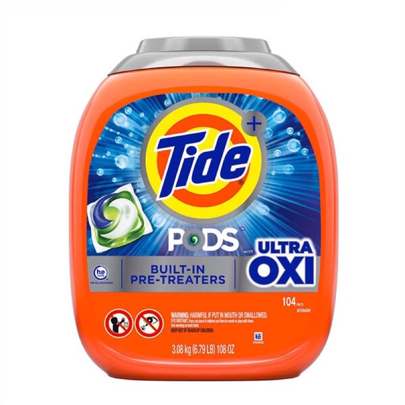 Viên giặt xả Tide Plus Downy 104 viên.