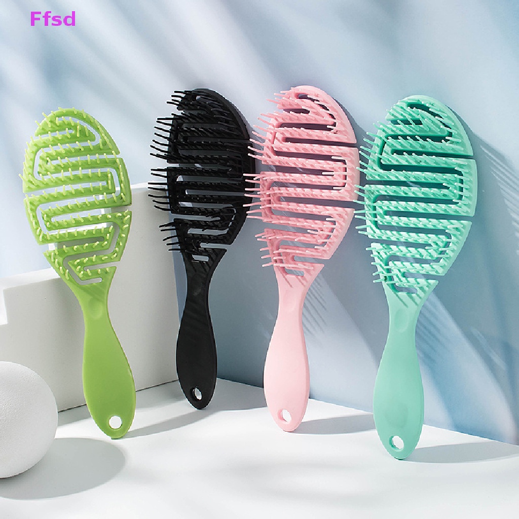 Luimo Lược Chải Tóc Ướt massage Da Đầu Tạo Kiểu Tóc Xoăn Bồng Bềnh * Bán Chạy