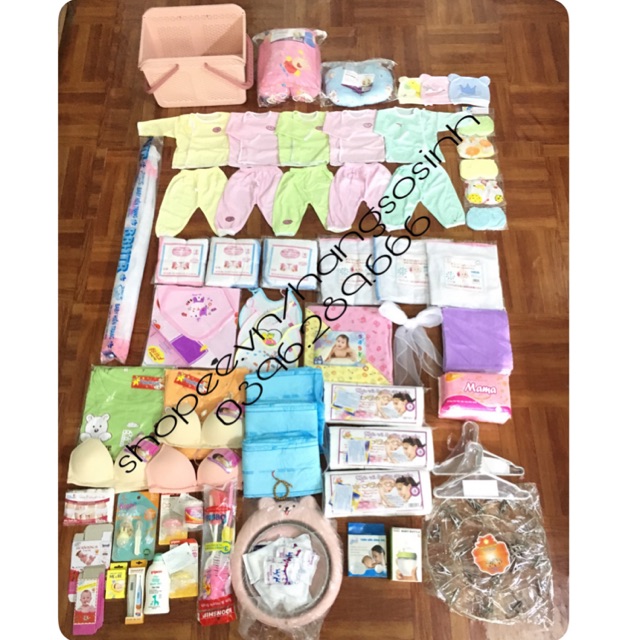 Combo đi sinh (full đồ Mẹ &amp; Bé)