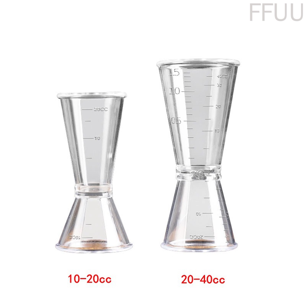 Cốc đo lường bằng nhựa trong suốt dùng pha trà/cà phê/quán bar FF86