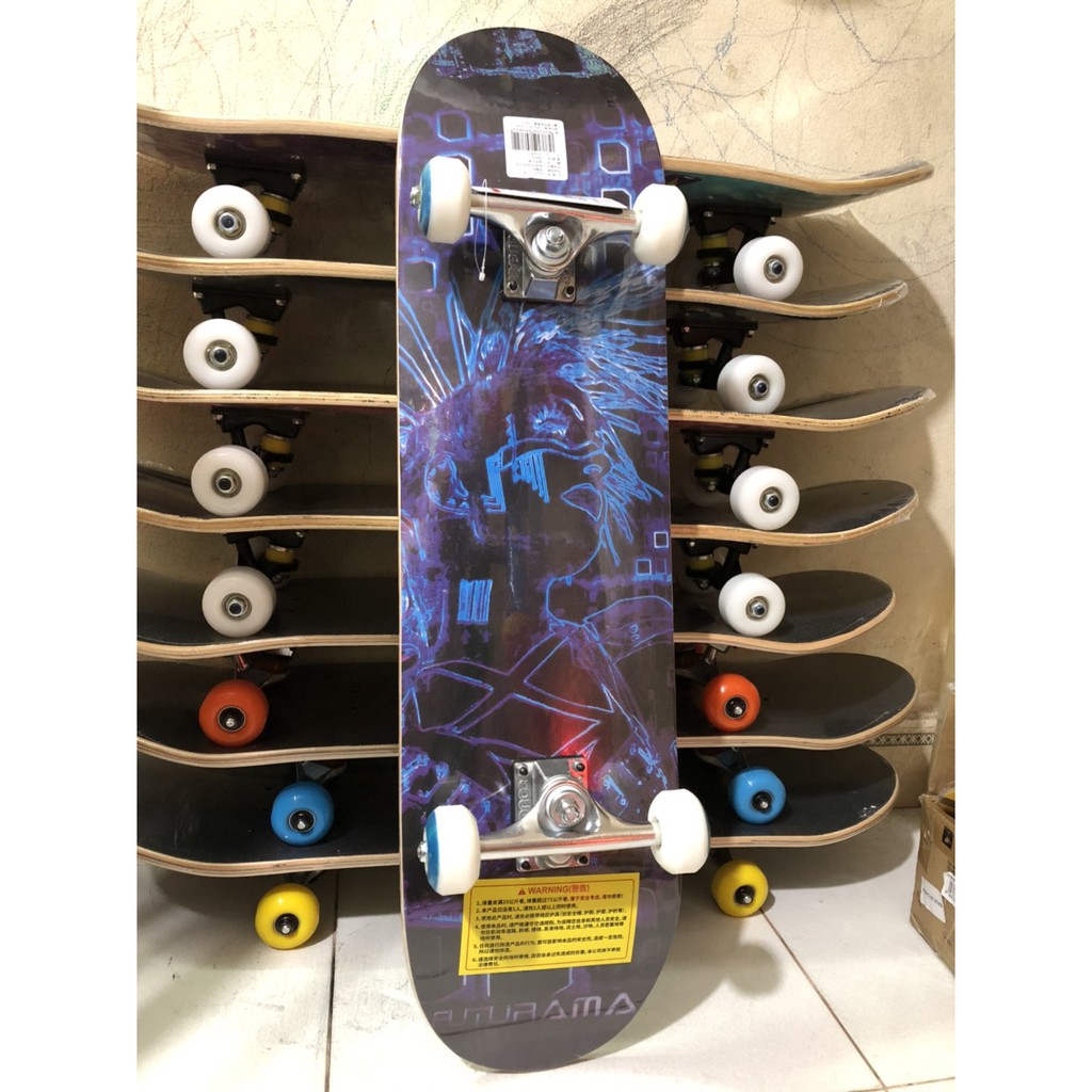 Ván Trượt Cougar Cao Cấp Mặt Nhám Đen Bánh Đục Mặt Dưới CÓ HÌNH CÁ TÍNH