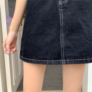 chân váy jean Lưng Cao Plus Size 5xl