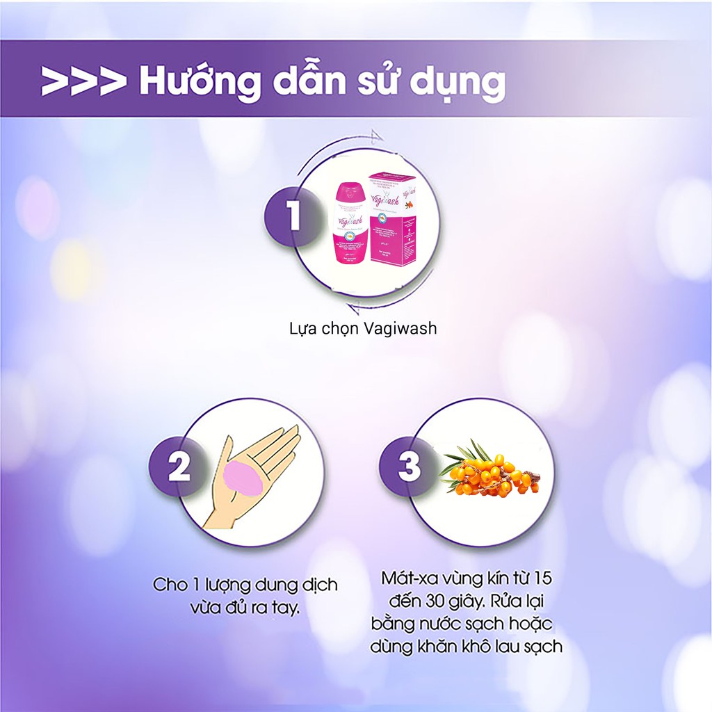 VAGIWASH- Nhũ dịch vệ sinh phụ nữ, khử mùi hôi, duy trì độ ẩm, hỗ trợ phòng và điều trị viêm nhiễm phụ khoa