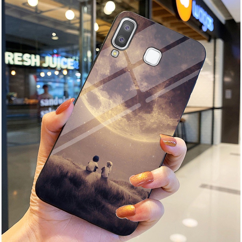 Ốp Lưng SAMSUNG GALAXY A8 STAR Ốp kính bóng cao cấp Phi Hành Gia