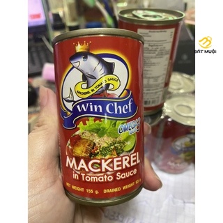 Lốc cá mòi sốt cà hộp win chef thái 10 hộp x 155g