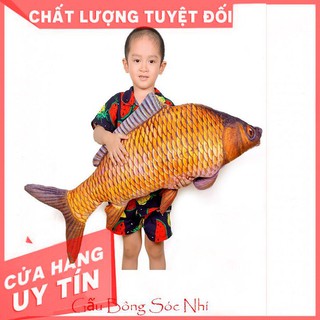 ⚡flash sale⚡ gấu bông gối ôm cá chép 3d dễ thương cực đẹp 90cm