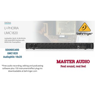 Soundcard âm thanh Behringer U-Phoria UMC1820