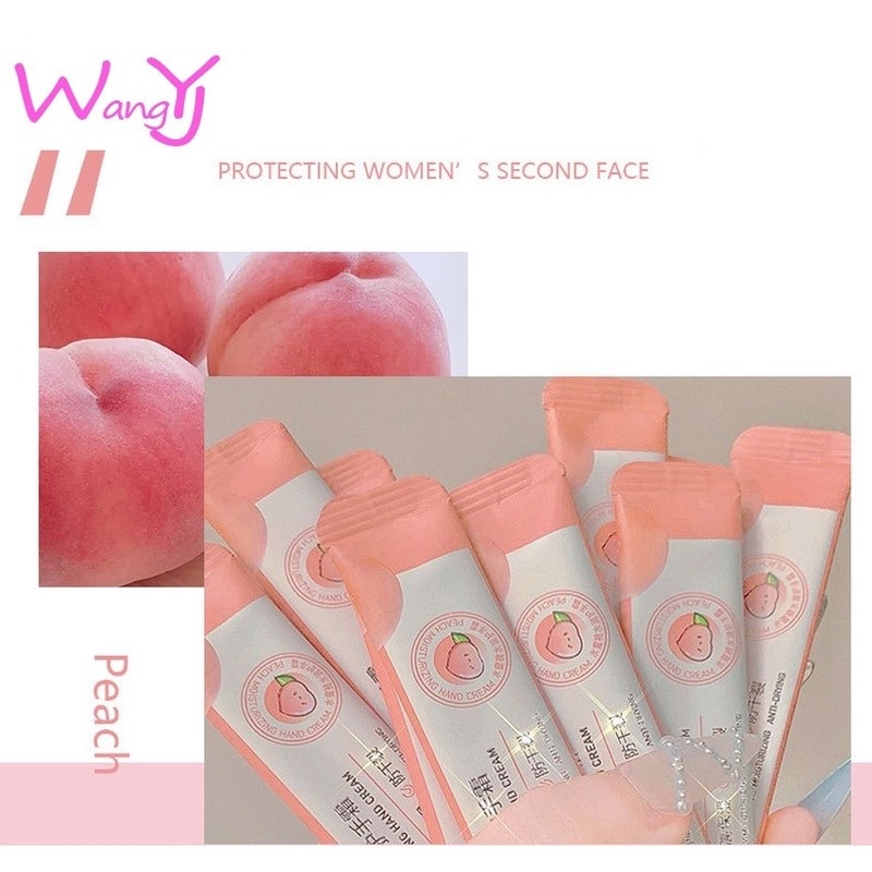 Set 20 Kem Dưỡng Da Tay Chiết Xuất Đào Dưỡng Ẩm Chống Khô Da Không Dính