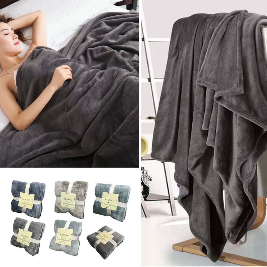 70 * 100cm  Chăn đơn bằng lông cừu san hô dày dặn ấm áp cho học sinh