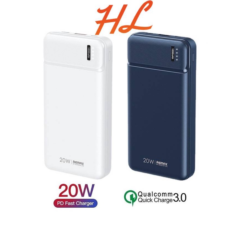 Pin Dự Phòng Sạc Nhanh Remax RPP-288 20000mAh - Sạc Nhanh QC 18W và PD20W - Hunglongpc