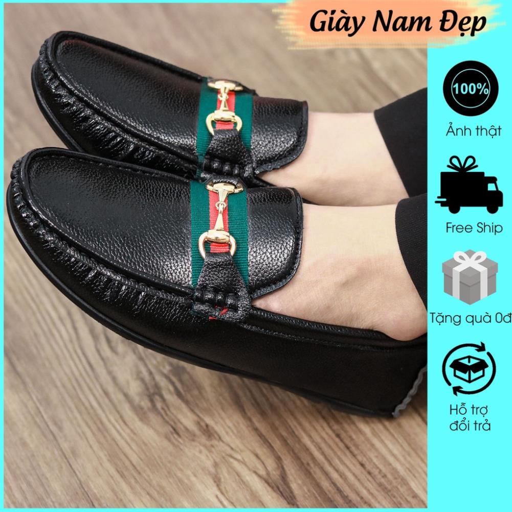 Giày mọi nam đẹp giá rẻ phong cách hàn quốc đai xanh M031X 🐳