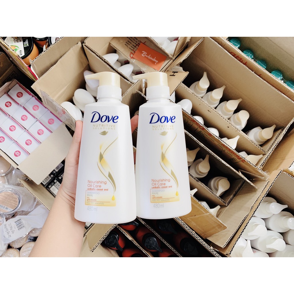 Dầu Gội + Dầu Xả Dove Dưỡng Tóc Phục Hồi Hư Tổn Thái Lan 480ml