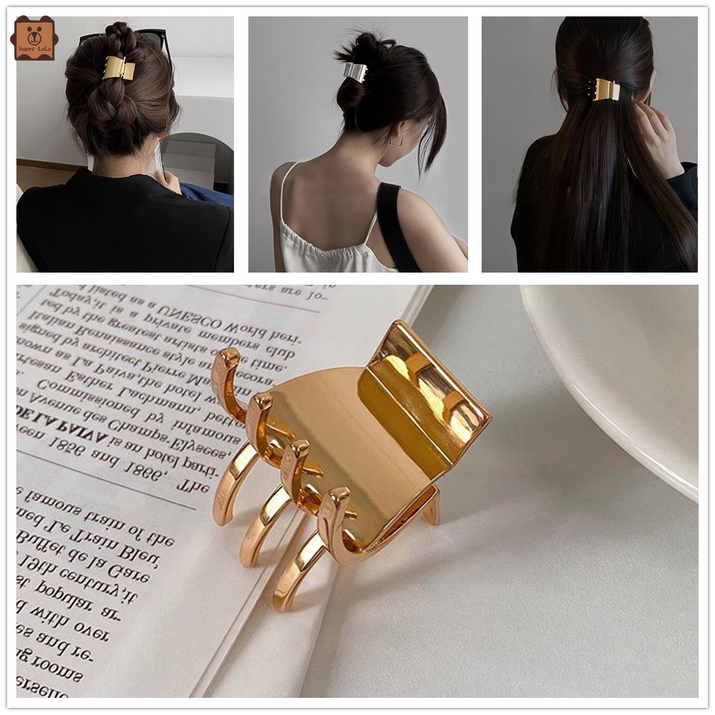 Kẹp tóc kim loại kích thước nhỏ thời trang đơn giản tinh tế cho nữ
